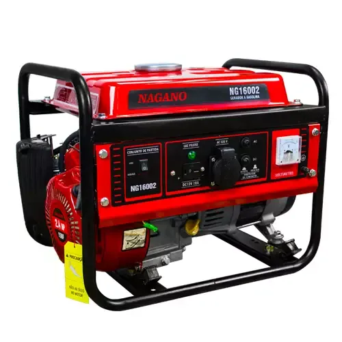 Gerador de Energia a Gasolina 1.25 KVA Monofásico Partida Manual – Nagano
