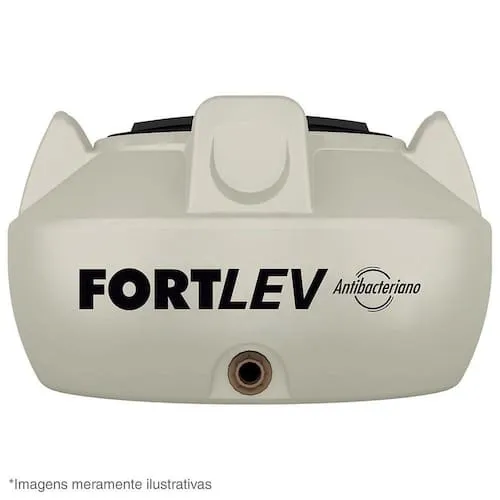 Caixa De Água 500L Polietileno Tampa Rosca Bege